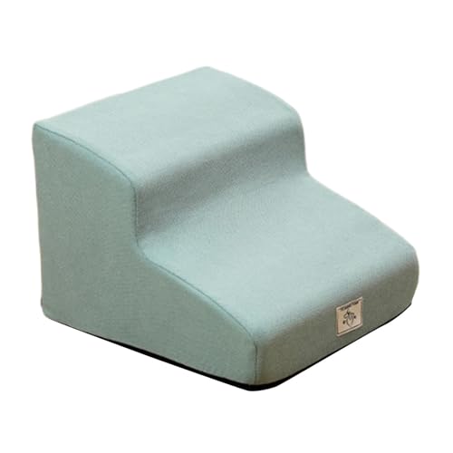 Ronyme Hundetreppenrampe, 2 Stufen, leicht, rutschfest, für den Innenbereich, Hundetreppe, Haustiertreppe für Auto, Zuhause, Sofa, Couch, Blau von Ronyme