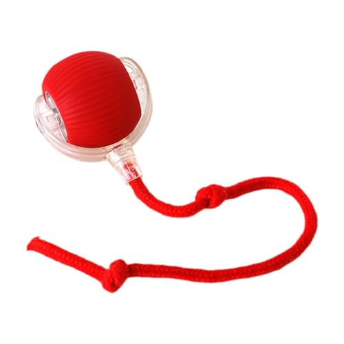 Ronyme Interaktiver Katzenspielzeugball, Haustierball, Selbstspiel, Leichtes, Automatisch Bewegliches Ballspielzeug, Katzenrollball, Spielzeug für Hauskatzen, Rot Ronyme Interaktiver Katzenspielzeugball, Haustierball, Selbstspiel, Leichtes, Automatisch Bewegliches Ballspielzeug, Katzenrollball, Spielzeug für Hauskatzen, Rot von Ronyme