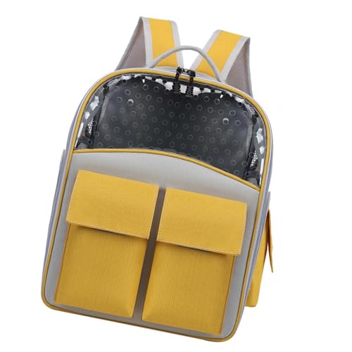 Ronyme Katzen-Rucksack-Tragetasche, Haustier-Rucksack, Katzentragetasche, atmungsaktiv, für Camping, Outdoor, Wandern, Gelb Ronyme Katzen-Rucksack-Tragetasche, Haustier-Rucksack, Katzentragetasche, atmungsaktiv, für Camping, Outdoor, Wandern, Gelb von Ronyme