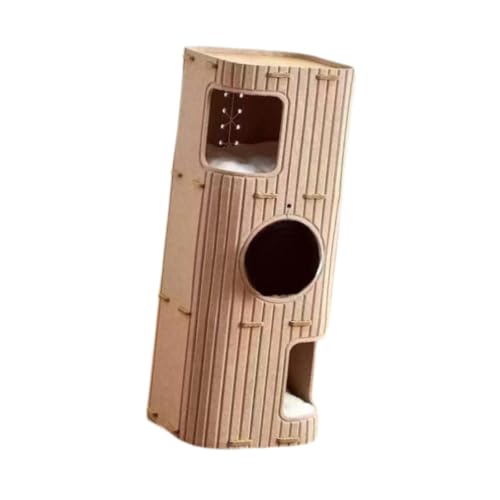 Ronyme Katzenhaus aus Filz, Kletterbaum für Katzen, Versteck für Kätzchen, Filzauflage, tragbares Haustierzubehör, Spielnest, gemütliches Haustierbett, Braun Ronyme Katzenhaus aus Filz, Kletterbaum für Katzen, Versteck für Kätzchen, Filzauflage, tragbares Haustierzubehör, Spielnest, gemütliches Haustierbett, Braun von Ronyme
