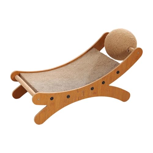 Ronyme Katzenkratzbaum mit Kratzball, Möbel, Haustierbett, stabil für Hauskatzen, Kratzkissen für Kätzchen, Kleintiere, Wellpapier von Ronyme