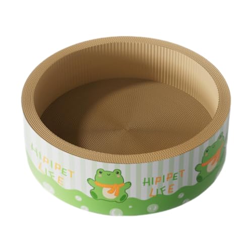 Ronyme Katzenkratzbett, Katzenkratzschale, interaktives Spielzeug, Robustes Kratzpad für Hauskatzen, GrÜn Ronyme Katzenkratzbett, Katzenkratzschale, interaktives Spielzeug, Robustes Kratzpad für Hauskatzen, GrÜn von Ronyme