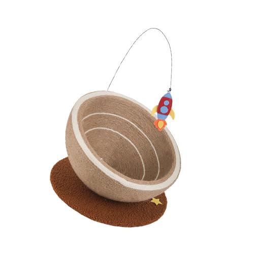 Ronyme Katzenkratzbett mit Spielzeug, Kratzfest, rund, Kratzenest, Kätzchen-Kratzkissen, Haustierbett für schlafende Hauskatzen Ronyme Katzenkratzbett mit Spielzeug, Kratzfest, rund, Kratzenest, Kätzchen-Kratzkissen, Haustierbett für schlafende Hauskatzen von Ronyme