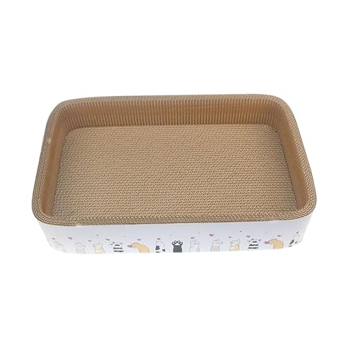Ronyme Katzenkratzbrett, Loungebett, Karton-Kratzbrett, Sofa-Möbelschutz, rutschfeste Katzenkratzmatte für den Geburtstag von Haustieren, 50x32x9cm von Ronyme