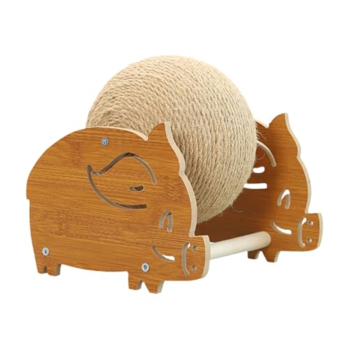 Ronyme Katzenkratzspielzeug, Kratzball für drinnen und draußen, verschleißfest, Sisal-Kratzball Ronyme Katzenkratzspielzeug, Kratzball für drinnen und draußen, verschleißfest, Sisal-Kratzball von Ronyme