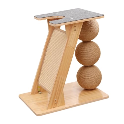 Ronyme Katzenkratzspielzeug mit Bällen, Kratzbrett, Haushalts-Kätzchen-Kratzrampe, Kratzbaum für Hauskatzen, Haustierbeißen Ronyme Katzenkratzspielzeug mit Bällen, Kratzbrett, Haushalts-Kätzchen-Kratzrampe, Kratzbaum für Hauskatzen, Haustierbeißen von Ronyme