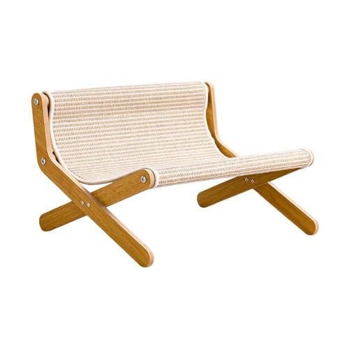Ronyme Katzenliegestuhl, Katzenhängematte, Katzenbett, erhöhtes Bett, Haustierbett für Indoor-Katzen, Hunde, Kaninchen, Sisal Ronyme Katzenliegestuhl, Katzenhängematte, Katzenbett, erhöhtes Bett, Haustierbett für Indoor-Katzen, Hunde, Kaninchen, Sisal von Ronyme