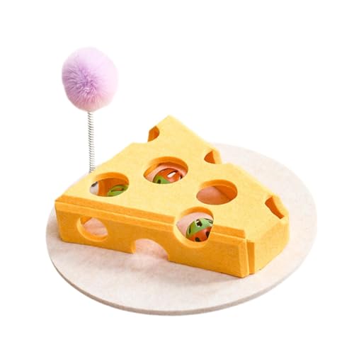 Ronyme Katzenspielzeug Käsebox Indoor Katze Mental Train Tool Agility Spielzeug Katzen Teaser, Gelb Ronyme Katzenspielzeug Käsebox Indoor Katze Mental Train Tool Agility Spielzeug Katzen Teaser, Gelb von Ronyme