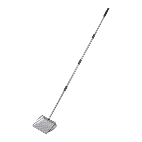 Ronyme Katzenstreu Scooper Metall Scooper Extended Griff Pet Abfall Reinigung Werkzeug Sifter, Schwarz von Ronyme