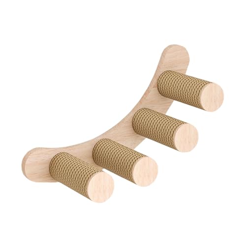 Ronyme Kletterregal für Katzen zur Wandmontage, Vier Stufen mit Jute-Kratzbrett, stabile DIY-Wandstufen aus für Katzen zum Springen und Spielen von Ronyme