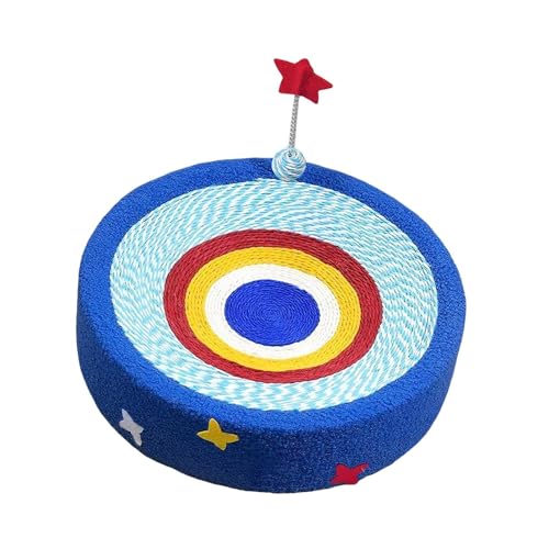 Ronyme Kratzbrett für Katzen, Kratzpad, Möbelschutz für Hauskatzen, stabil, Lounge mit Spielball für Katzenkätzchen, Runden von Ronyme