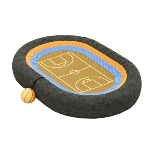 Ronyme Kratzbrett mit und Ball, rutschfestes Kratzbrett für kleine, mittelgroße und große Katzen, Basketball Ronyme Kratzbrett mit und Ball, rutschfestes Kratzbrett für kleine, mittelgroße und große Katzen, Basketball von Ronyme
