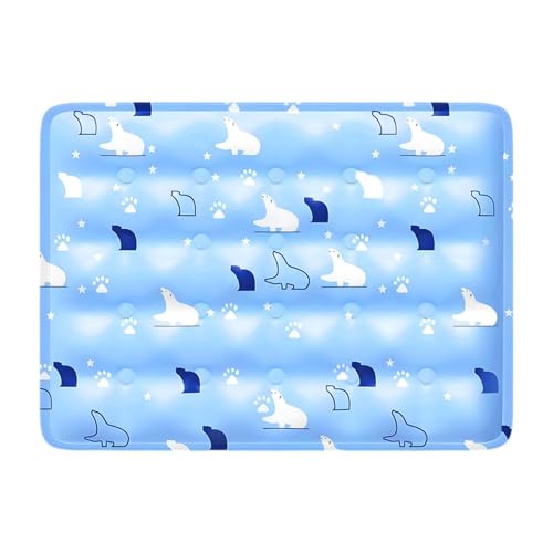 Ronyme Kühlmatte für Hunde, Katzen, Hundekissen, Haustier-Isomatte, Kühlpad für Zwinger, Bett, Sofa, Indoor Outdoor, Hellblau Ronyme Kühlmatte für Hunde, Katzen, Hundekissen, Haustier-Isomatte, Kühlpad für Zwinger, Bett, Sofa, Indoor Outdoor, Hellblau von Ronyme