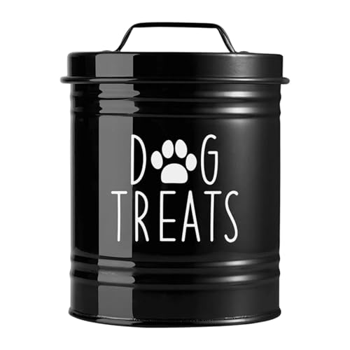 Ronyme LeckerliBehälter für Haustiere, HundeleckerliBehälter, luftdicht, mit Deckel, Futterbehälter, MetallHunde für Küchentheke, Hunde, Katzen, Schwarz Ronyme LeckerliBehälter für Haustiere, HundeleckerliBehälter, luftdicht, mit Deckel, Futterbehälter, MetallHunde für Küchentheke, Hunde, Katzen, Schwarz von Ronyme