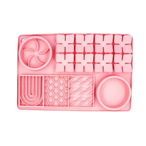 Ronyme -Leckmatte zum langsamen Füttern und, Futterspender-Pad, Trainings-Schnüffelmatte für kleine Tiere, Rosa Ronyme -Leckmatte zum langsamen Füttern und, Futterspender-Pad, Trainings-Schnüffelmatte für kleine Tiere, Rosa von Ronyme