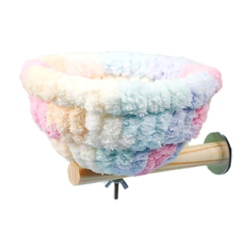 Ronyme Plushparrot Nest Papageienhütte Selbstwärmendes Kuschel-Schuppen-Hütte Schlafbett für kleine Vögel Aras Hamster Sittiche Chinchilla, Zuckerwatte Farbe Ronyme Plushparrot Nest Papageienhütte Selbstwärmendes Kuschel-Schuppen-Hütte Schlafbett für kleine Vögel Aras Hamster Sittiche Chinchilla, Zuckerwatte Farbe von Ronyme