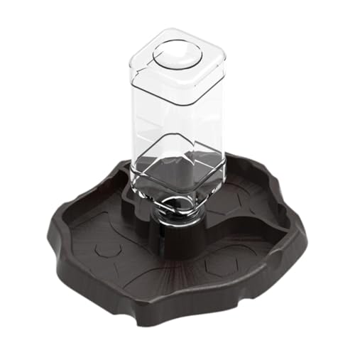 Ronyme Reptile Waterer Pet Reptile Feeder Bowl Automatischer Trinkspender Amphibien-Trinknapf, Dunkler Kaffee Ronyme Reptile Waterer Pet Reptile Feeder Bowl Automatischer Trinkspender Amphibien-Trinknapf, Dunkler Kaffee von Ronyme