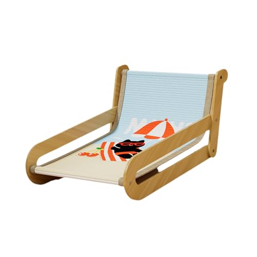 Ronyme Sisal-Katzenkratzbaum-Lounge, Kratzliege, schützt Teppiche und Sofas, Katzenmöbel, Holzrahmen zum Ausruhen, Spielen, bequem, Style A Ronyme Sisal-Katzenkratzbaum-Lounge, Kratzliege, schützt Teppiche und Sofas, Katzenmöbel, Holzrahmen zum Ausruhen, Spielen, bequem, Style A von Ronyme