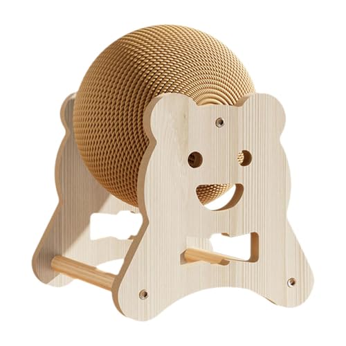 Ronyme Sisal-Kratzball, Katzenkratzspielzeug, Haustier-Bereicherungsspielzeug, Übungskrallenkratzer, Kratzbrett für Kätzchen und kleine Tiere, Bär Klein Ronyme Sisal-Kratzball, Katzenkratzspielzeug, Haustier-Bereicherungsspielzeug, Übungskrallenkratzer, Kratzbrett für Kätzchen und kleine Tiere, Bär Klein von Ronyme