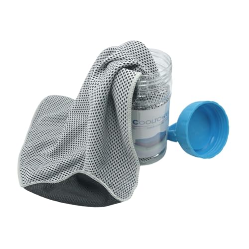 Ronyme Trainingshandtuch, kühlendes Handtuch, Kühlhandtuch für Hals und Gesicht, für Training und Strand, Grau Ronyme Trainingshandtuch, kühlendes Handtuch, Kühlhandtuch für Hals und Gesicht, für Training und Strand, Grau von Ronyme