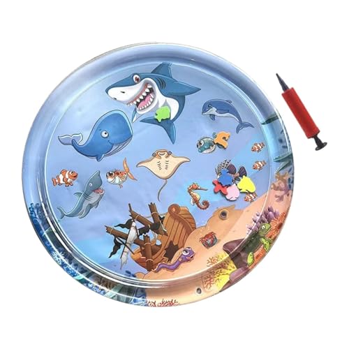 Ronyme Transducer Wasserspielmatte, Aufblasbare Wassermatte, Verdickte Kühlung, Interaktives Tragbares Katzenkühlkissen für Kätzchen, Kinder, Hunde, Sommer, Style A Ronyme Transducer Wasserspielmatte, Aufblasbare Wassermatte, Verdickte Kühlung, Interaktives Tragbares Katzenkühlkissen für Kätzchen, Kinder, Hunde, Sommer, Style A von Ronyme
