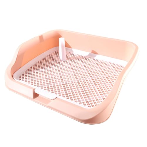 Ronyme Welpentoilette, Töpfchenzug-Ecke für kleine und mittelgroße Hunde, tragbare Indoor-Haustier-PIPI-Toilette, erhöhtes Gehege, Hundetoilette, Rosa Ronyme Welpentoilette, Töpfchenzug-Ecke für kleine und mittelgroße Hunde, tragbare Indoor-Haustier-PIPI-Toilette, erhöhtes Gehege, Hundetoilette, Rosa von Ronyme