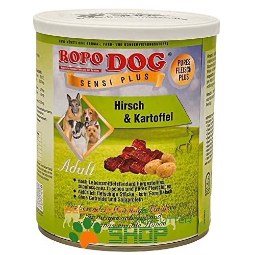 30 Dosen à 800 gr. RopoDog Adult Sensi Plus Hirsch Kartoffel 30 Dosen à 800 gr. RopoDog Adult Sensi Plus Hirsch Kartoffel von RopoDog