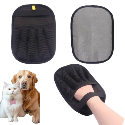 Rorodog Tierhaarentferner Bürsten Handschuhe (Upgraded) - Entfernen Sie Hunde-/Katzenhaare von Kleidung, Möbeln, Autositzen, Bettwäsche, wiederverwendbarer Fusselhaarentferner für Zuhause von Rorodog