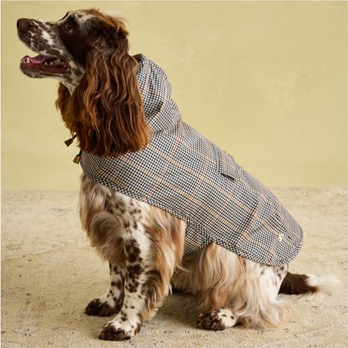 Rosewood x Joules Henson Check Packaway Jacke für Hunde, Größe M, waschbar, leicht und tragbar, wasserabweisender Hundemantel für mittelgroße Hunde Rosewood x Joules Henson Check Packaway Jacke für Hunde, Größe M, waschbar, leicht und tragbar, wasserabweisender Hundemantel für mittelgroße Hunde von Rosewood