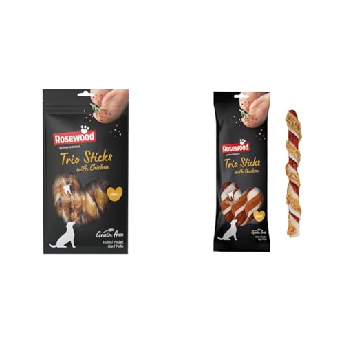 Bundle: Rosewood Zahnpflege-Snacks für Hunde – 100g + Trio-Kausticks Huhn für große 240g & mittelgroße 90g – getreidefrei, glutenfrei, ohne künstliche Zusätze Bundle: Rosewood Zahnpflege-Snacks für Hunde – 100g + Trio-Kausticks Huhn für große 240g & mittelgroße 90g – getreidefrei, glutenfrei, ohne künstliche Zusätze von Rosewood