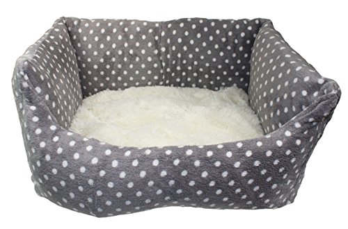 Rosewood 03070 40 Winks Bett für kleinen Hund oder Katze, grau/Creme gepunktet, Länge: 41 cm Rosewood 03070 40 Winks Bett für kleinen Hund oder Katze, grau/Creme gepunktet, Länge: 41 cm von Rosewood