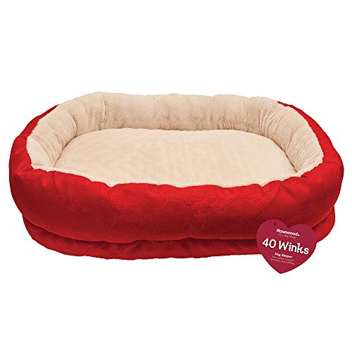 Rosewood 04360 orthopädisches Hundebett, rot, Länge: 66 cm von Rosewood