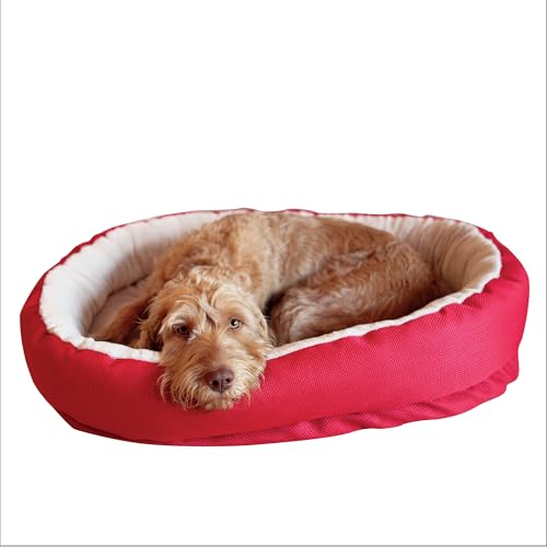 Rosewood 04361 orthopädisches Hundebett, rot, Länge: 87 cm von Rosewood