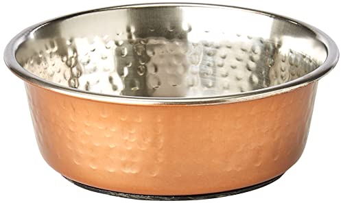 Rosewood 06203 Moderner, Rutschfester Fress und Trinknapf Für Hunde/Haustiere Aus Kupfer/Edelstahl, Large, 470 ml von Rosewood