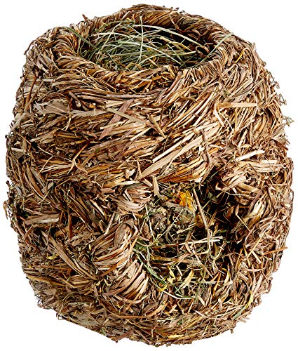 Rosewood 19453.0 Naturals Grasball zum Rollen, Einnisten, interaktives Aktivitätsspielzeug und Leckerli, gefüllt mit Wiesenkräutern -gräsern, Durchmesser: 15 cm von Rosewood