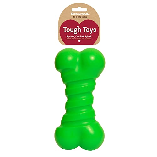 Rosewood 40322 Hundespielzeug, robuster, quietschender Knochen, 18 cm von Rosewood