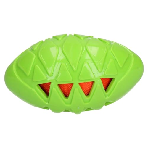 Rosewood 40327 robuster Hunde-Rugbyball aus Gummi für Spielereien innen und außen, Medium, Länge: 12 cm von Rosewood