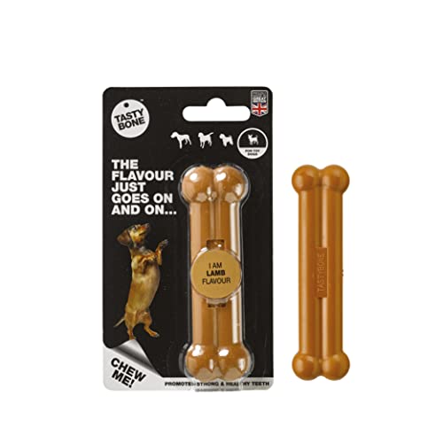 Tasty Bone Rosewood 57005 TastyBone extra robustes Hundespielzeug aus Nylon mit Lamm-Geschmack, XS von Tasty Bone