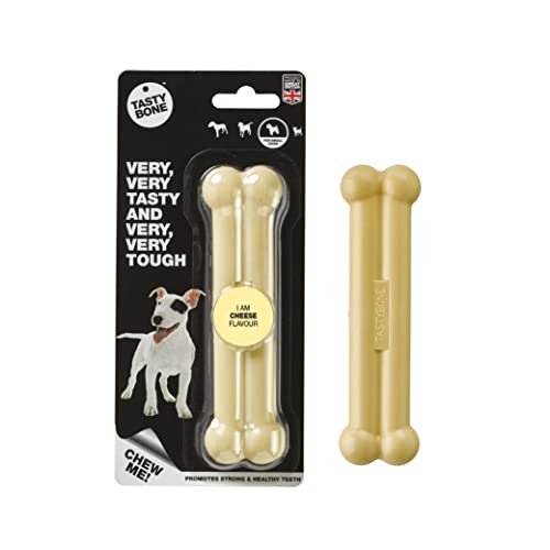 Tasty Bone Rosewood 57012 TastyBone extra robustes Hundespielzeug aus Nylon mit Käse-Geschmack, small von Tasty Bone