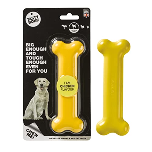Rosewood 57024 TastyBone extra robustes Hundespielzeug aus Nylon mit Hühnchen-Geschmack, large von Tasty Bone