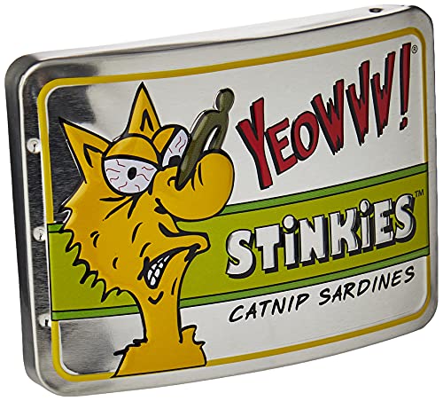 Rosewood 63706 Yeowww! Katzenspielzeug Stinkies, drei Sardinen in der Dose, 1 Stück (1er Pack) von YEOWWW