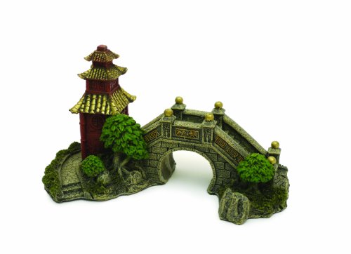 Rosewood 915733 Aquaristik-Ornament japanische Gartenbrücke von Rosewood