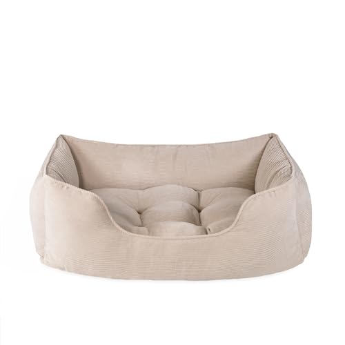 Rosewood Cord Hundebett, quadratisch, Beige, Größe L Rosewood Cord Hundebett, quadratisch, Beige, Größe L von Rosewood