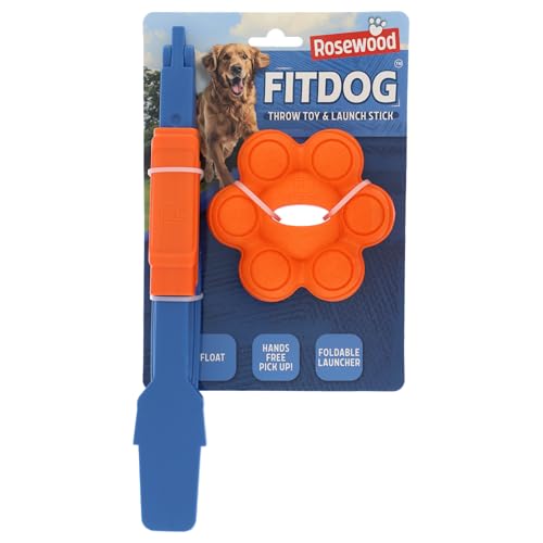 Rosewood FitDog Molecule mit Wurfvorrichtung – Robustes Hundespielzeug zum Kauen, Werfen und Apportieren – Schwimmfähig und springend – Kompakter Steck-Launcher für Spielspaß überall Rosewood FitDog Molecule mit Wurfvorrichtung – Robustes Hundespielzeug zum Kauen, Werfen und Apportieren – Schwimmfähig und springend – Kompakter Steck-Launcher für Spielspaß überall von Rosewood