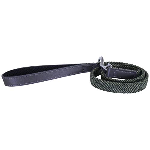 Rosewood Forest Hundehalsband, Leder, Fischgrätenmuster, Grau Rosewood Forest Hundehalsband, Leder, Fischgrätenmuster, Grau von Rosewood