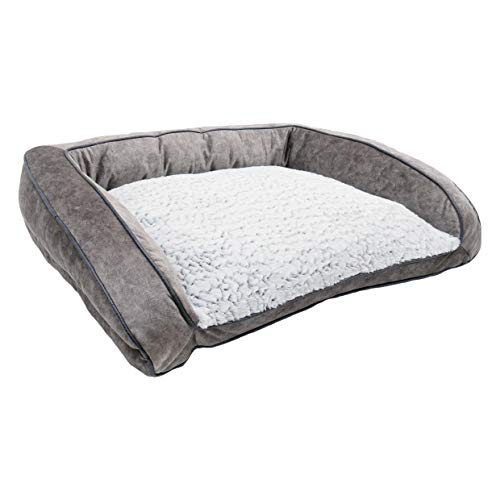 Rosewood Großes Hundebett für große Hunde, maschinenwaschbar, super weiches Fleece gefüttert, Kunstwildleder, Grau, 84 x 66 x 20 cm Rosewood Großes Hundebett für große Hunde, maschinenwaschbar, super weiches Fleece gefüttert, Kunstwildleder, Grau, 84 x 66 x 20 cm von Rosewood