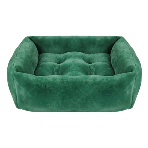 Rosewood Grünes Kunstfell-Haustierbett für Hunde und Katzen, mittelgroß, weiches Plüsch-Hundebett, gemütliches Katzenbett, bequemes waschbares Haustierkissen, langlebig, stilvoll, für kleine bis Rosewood Grünes Kunstfell-Haustierbett für Hunde und Katzen, mittelgroß, weiches Plüsch-Hundebett, gemütliches Katzenbett, bequemes waschbares Haustierkissen, langlebig, stilvoll, für kleine bis von Rosewood
