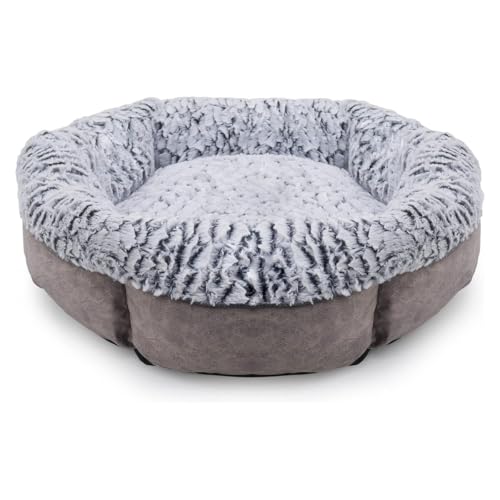 Rosewood Hundebett für Hunde, maschinenwaschbar, super weiches Fleece gefüttert, Velourslederimitat, Grau, 64 x 64 x 20 cm Rosewood Hundebett für Hunde, maschinenwaschbar, super weiches Fleece gefüttert, Velourslederimitat, Grau, 64 x 64 x 20 cm von Rosewood