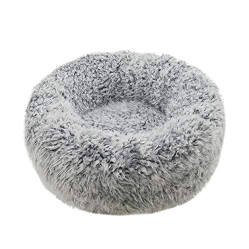 Rosewood Silver Fluff Comfort Hundebett, rund, Größe M, 66 x 66 cm von Rosewood