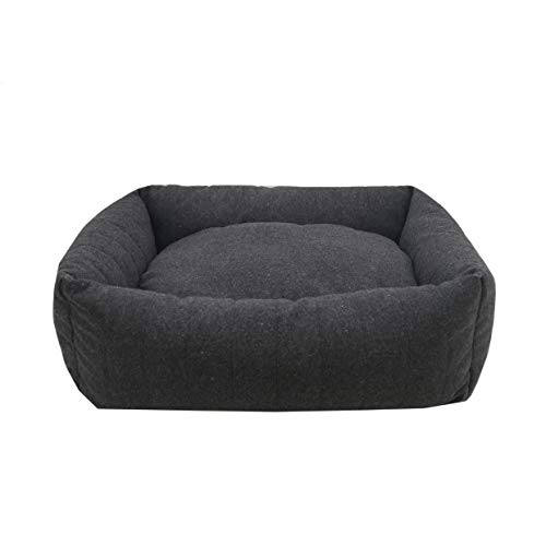 Rosewood Orthopädisches Hundebett aus Filz, Memory-Schaum, quadratisch, Größe M, 72 x 53 cm, Grau von Rosewood